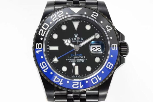 ĐỒNG HỒ NAM ROLEX BLAKEN GMT-MASTER ll REP CAO CẤP BEZEL HAI MẦU 40MM