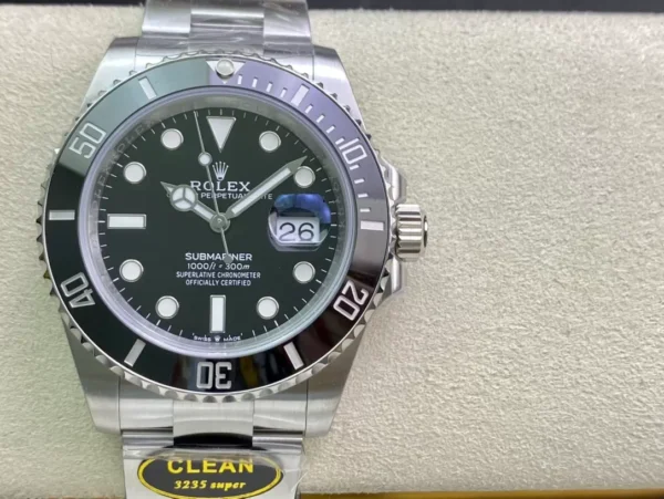 ĐỒNG HỒ NAM ROLEX SUBMARINER REP CAO CẤP MẶT SỐ ĐEN THÉP KHÔNG GỈ 41MM