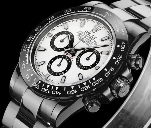 ĐỒNG HỒ NAM ROLEX DAYTONA REPLICA CAO CẤP MẶT SỐ TRẮNG 6 KIM 40MM