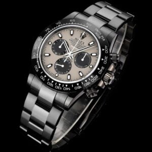 ĐỒNG HỒ NAM ROLEX DAYTONA REP CAO CẤP CỌC SỐ HAI MÀU ĐEN TRẮNG 40MM