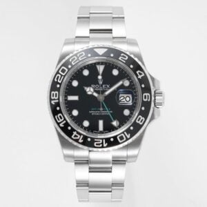 ĐỒNG HỒ NAM ROLEX GMT-MASTER ll REPLICA CAO CẤP MẶT SỐ ĐEN THỂ THAO 40MM