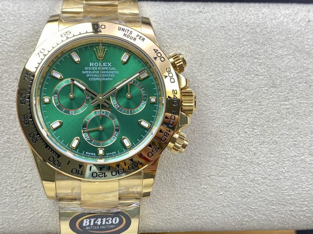 ĐỒNG HỒ NAM ROLEX DAYTONA REPLICA 1:1 MẶT SỐ XANH CHẢY TIA TINH XẢO 40MM