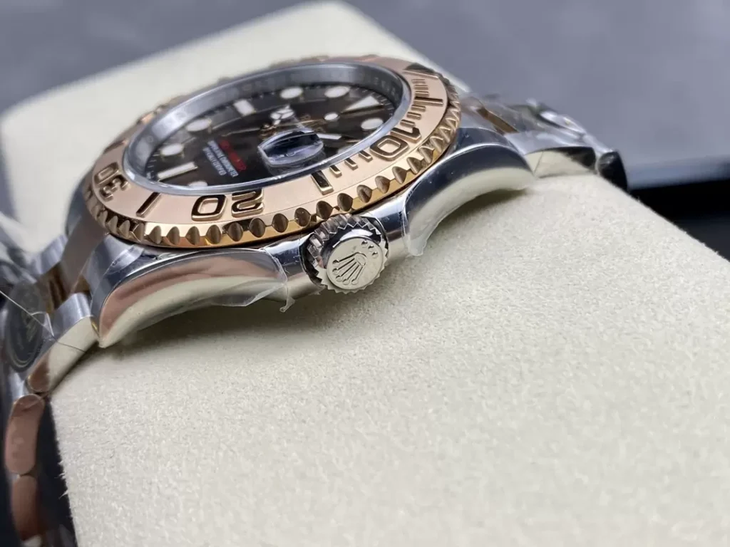 ĐỒNG HỒ NAM ROLEX YACHT-MASTER REPLICA MẶT SỐ NÂU THỂ THAO NỔI BẬT 40MM