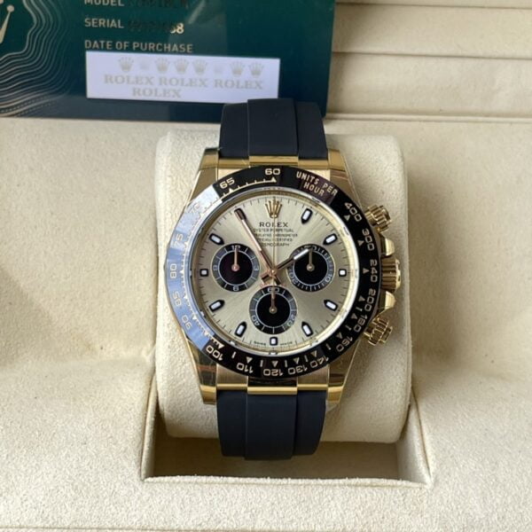 ĐỒNG HỒ NAM ROLEX DAYTONA REPLICA BEZEL GỐM MẠ BẠCH KIM CAO CẤP 40MM