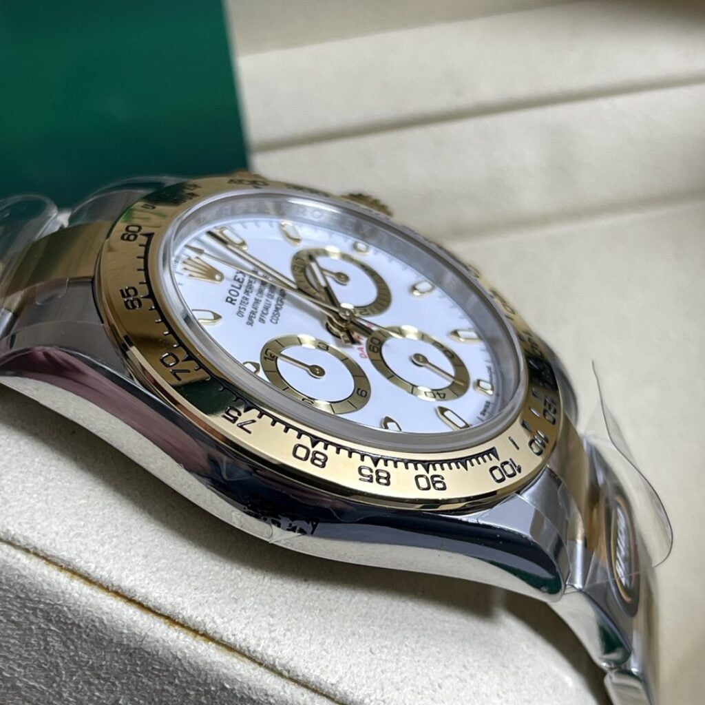 ĐỒNG HỒ NAM ROLEX DAYTONA REPLICA CAO CẤP MẶT SỐ TRẮNG MÀU DEMI 40MM