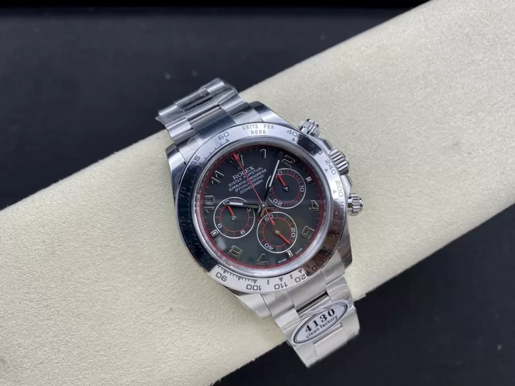 ĐỒNG HỒ NAM ROLEX DAYTONA CLEAN FACTORY REPLICA 1:1 CỌC SỐ IN NỔI 40MM