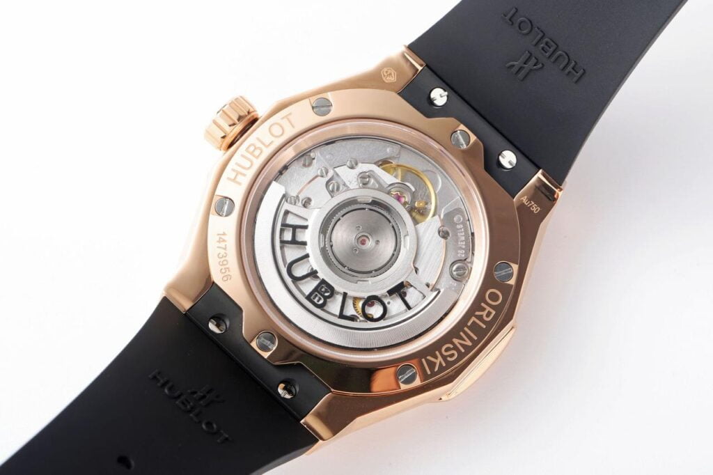 ĐỒNG HỒ NAM HUBLOT ORLINSKI REPLICA 1:1 VÀNG HỒNG DÂY CAO SU ĐEN 40MM