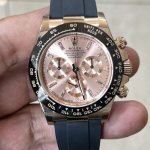 ĐỒNG HỒ NAM ROLEX DAYTONA REPLICA 6 KIM CỌC SỐ ĐÍNH ĐÁ SANG CHẢNH 40MM