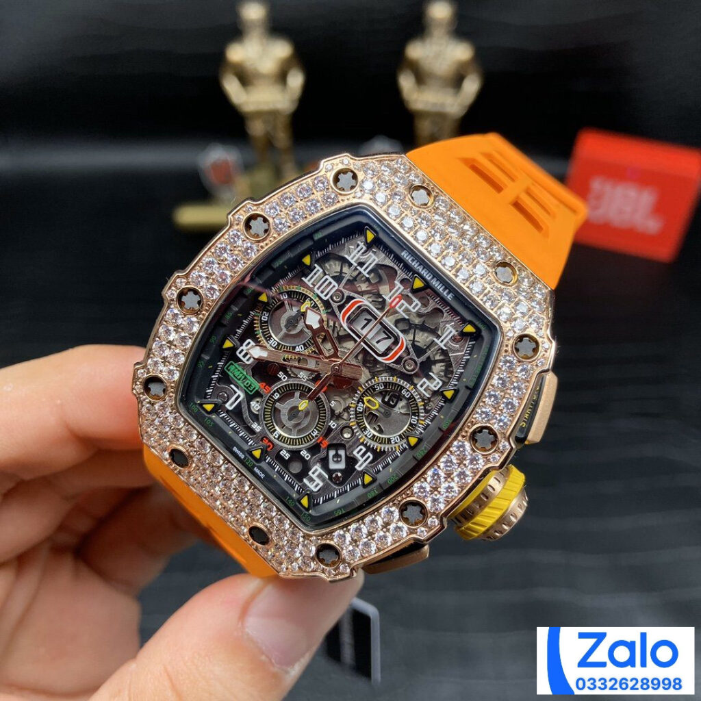 ĐỒNG HỒ NAM RICHARD MILLE RM11-03 REPLICA 11 NHÀ MÁY Z VÀNG HỒNG 44MM
