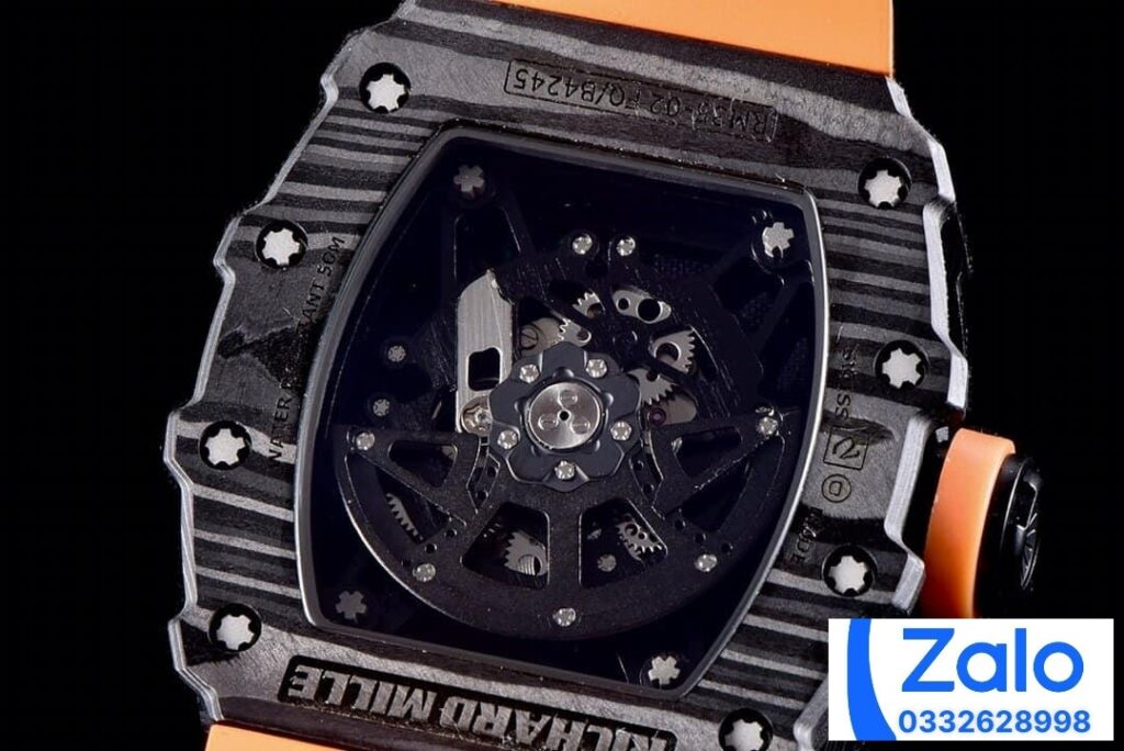 ĐỒNG HỒ NAM RICHARD MILLE RM35-02 REPLICA NHÀ MÁY KV MÀU CAM 44MM