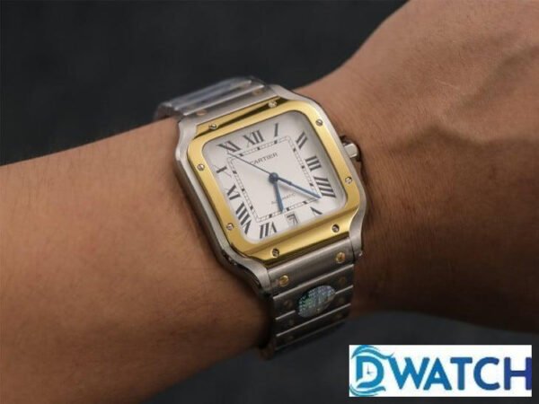 ĐỒNG HỒ NAM CARTIER SANTOS W2SA0006 REPLICA CAO CẤP NHÀ MÁY BV VÀNG GOLD 40MM