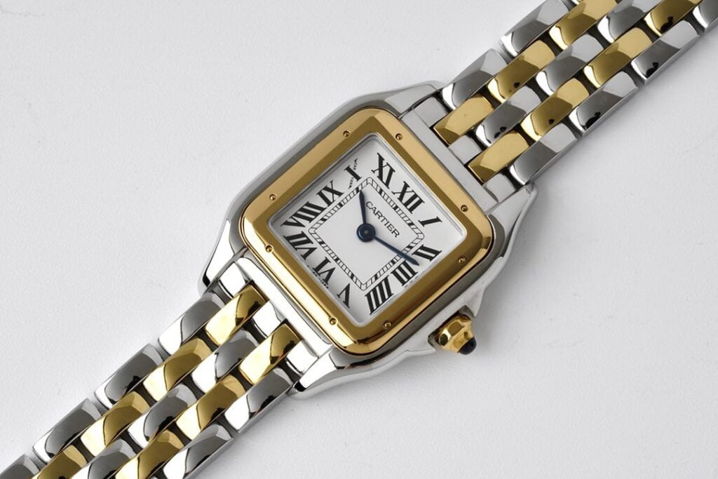 ĐỒNG HỒ NỮ CARTIER PANTHÈRE W2PN0006 FAKE CAO CẤP NHÀ MÁY BV DEMI 22X30MM