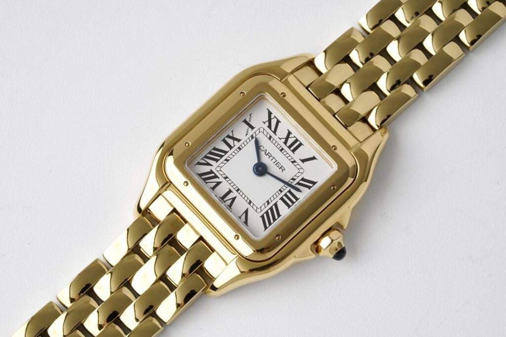 ĐỒNG HỒ NỮ CARTIER PANTHÈRE WGPN0016 SUPER FAKE NHÀ MÁY BV VÀNG GOLD 22X30MM