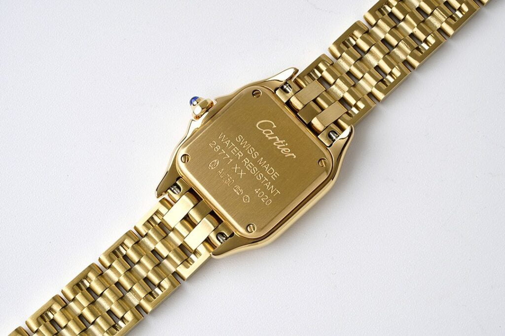 ĐỒNG HỒ NỮ CARTIER PANTHÈRE WGPN0016 SUPER FAKE NHÀ MÁY BV VÀNG GOLD 22X30MM