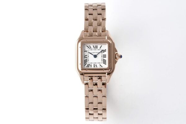 ĐỒNG HỒ NỮ CARTIER PANTHÈRE WGPN0006 FAKE NHÀ MÁY BV NÚM ĐÍNH ĐÁ 22X30MM