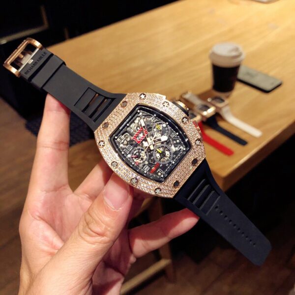 ĐỒNG HỒ NAM RICHARD MILLE RM011 REPLICA 11 NHÀ MÁY Z ROSE GOLD 44MM