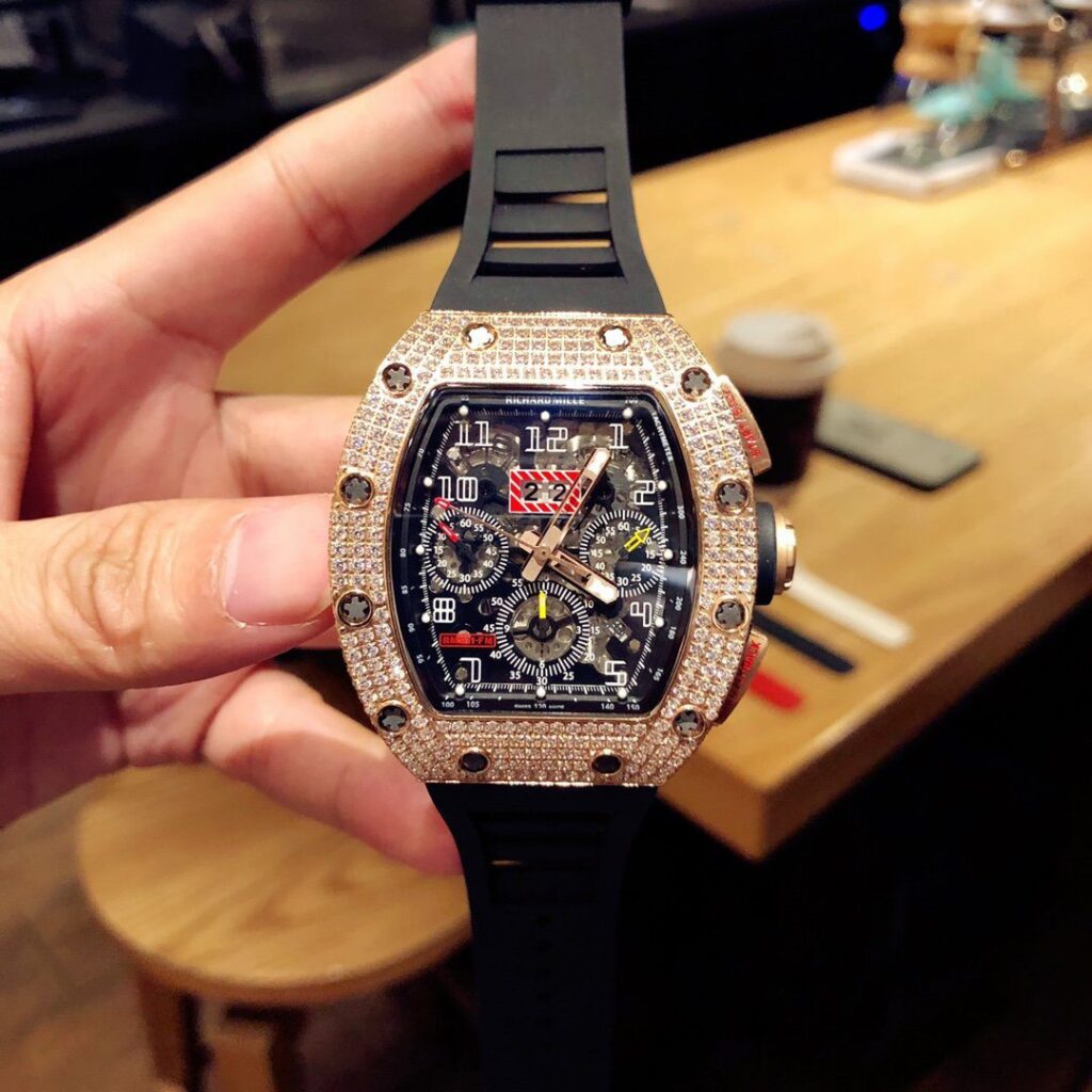 ĐỒNG HỒ NAM RICHARD MILLE RM011 REPLICA 11 NHÀ MÁY Z ROSE GOLD 44MM
