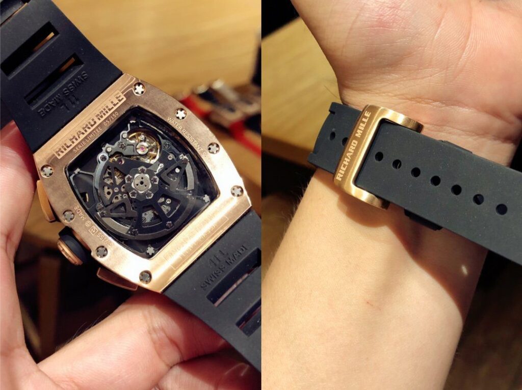 ĐỒNG HỒ NAM RICHARD MILLE RM011 REPLICA 11 NHÀ MÁY Z ROSE GOLD 44MM
