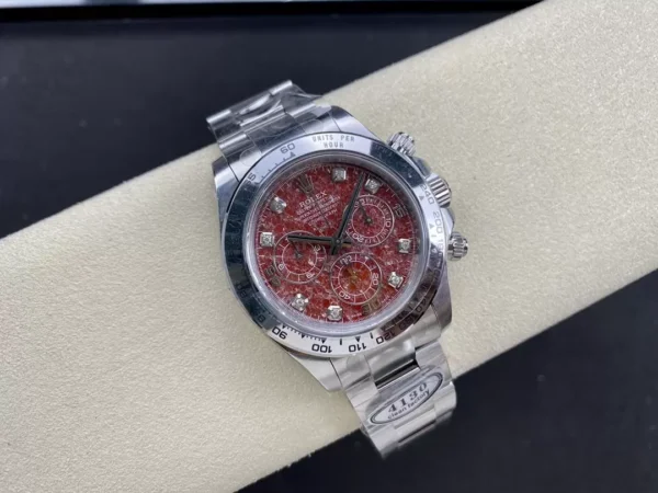 ĐỒNG HỒ NAM ROLEX DAYTONA 116589 REPLICA 1:1 NHÀ MÁY CLEAN FACTORY POMEGRANATE DIAL 40MM