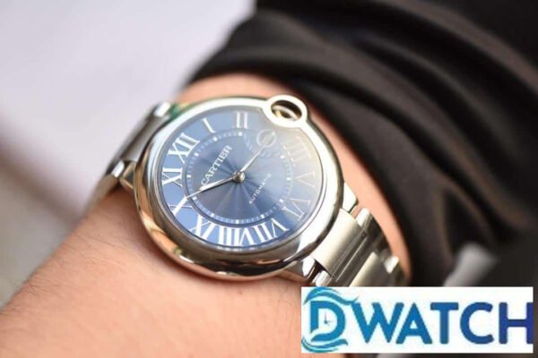 ĐỒNG HỒ NAM CARTIER BALLON BLEU WSBB0025 SUPER FAKE NHÀ MÁY V6 GREEN DIAL 42MM