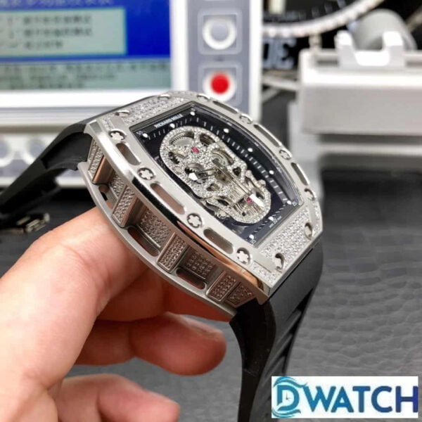 ĐỒNG HỒ NAM RICHARD MILLE RM052-01 FAKE CAO CẤP ĐÍNH ĐÁ LẤP LÁNH 43MM