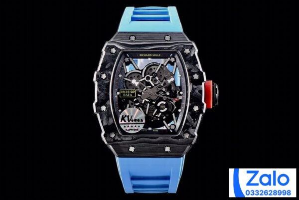 ĐỒNG HỒ NAM RICHARD MILLE RM35-02 REPLICA NHÀ MÁY KV DÂY ĐEO XANH 44MM