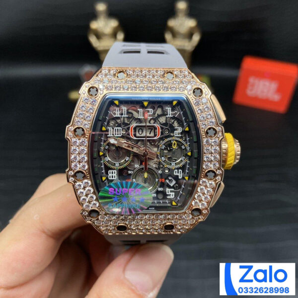 ĐỒNG HỒ NAM RICHARD MILLE RM11-03 REPLICA 11 NHÀ MÁY Z MÀU GHI 44MM