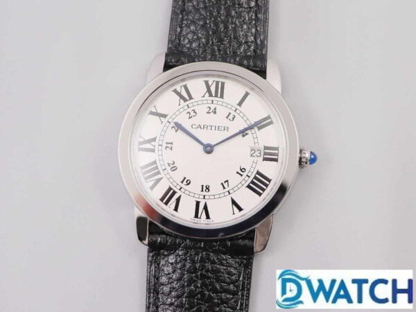 ĐỒNG HỒ NAM CARTIER RONDE SOLO W6700255 FAKE 1:1 NHÀ MÁY K11 HAI KIM 36MM