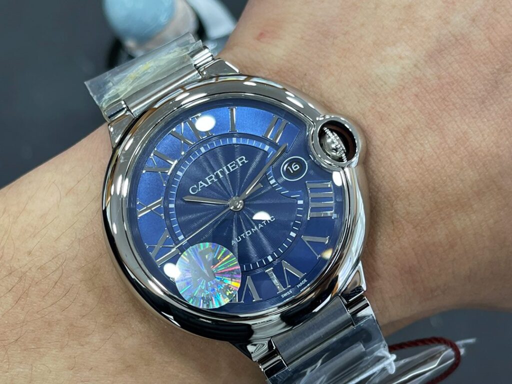 ĐỒNG HỒ NAM CARTIER BALLON BLEU WSBB0027 SUPER FAKE NHÀ MÁY AF MẶT XANH 42MM