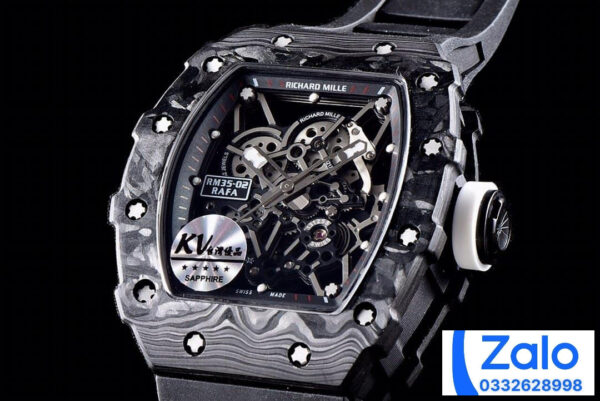ĐỒNG HỒ NAM RICHARD MILLE RM35-02 REPLICA CAO CẤP NHÀ MÁY KV NÚM GHI 44MM