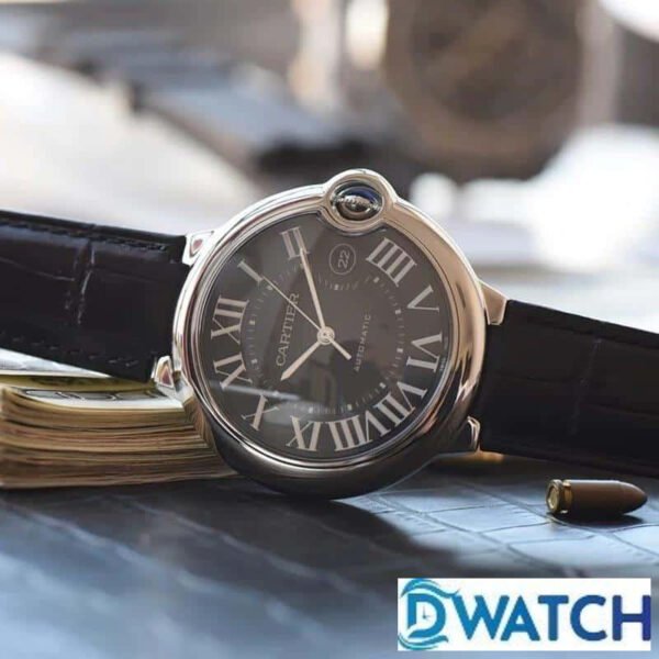 ĐỒNG HỒ NAM CARTIER BALLON BLEU WSBB0003 FAKE 1:1 NHÀ MÁY V6 LEATHER CORD 42MM