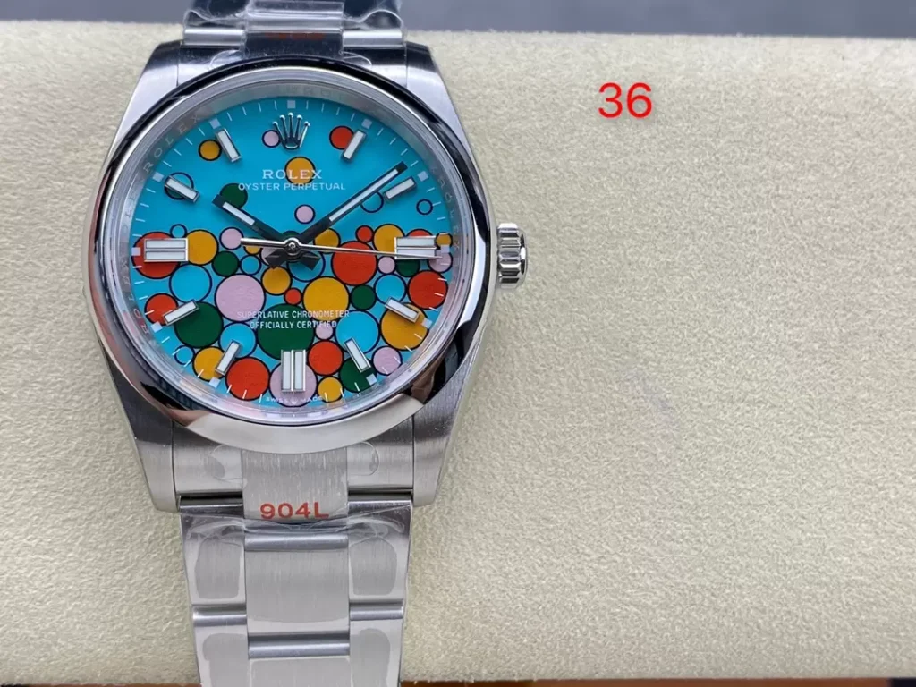 ĐỒNG HỒ NAM ROLEX OYSTER PERPETUAL 126000 REPLICA CAO CẤP NHÀ MÁY EW 36MM