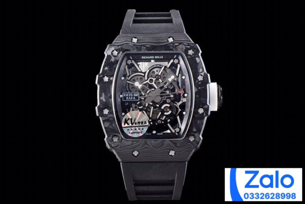 ĐỒNG HỒ NAM RICHARD MILLE RM35-02 REPLICA CAO CẤP NHÀ MÁY KV NÚM GHI 44MM