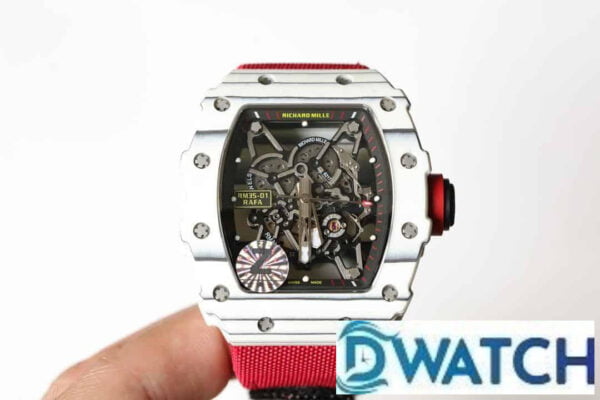 ĐỒNG HỒ NAM RICHARD MILLE RM35-01 FAKE 11 NHÀ MÁY Z DÂY VẢI ĐỎ 44MM