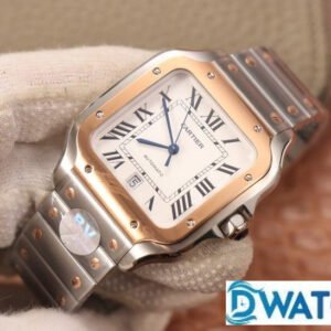 ĐỒNG HỒ NAM CARTIER SANTOS WSSA0009 REPLICA CAO CẤP NHÀ MÁY BV VÀNG HỒNG 40MM