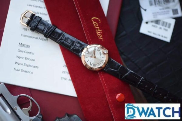 ĐỒNG HỒ NỮ CARTIER BALLON BLANC DE CARTIER WGBL0008 SUPER FAKE 30MM