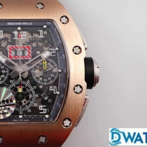 ĐỒNG HỒ NAM RICHARD MILLE RM011 REPLICA NHÀ MÁY KV VỎ VÀNG HỒNG 40MM