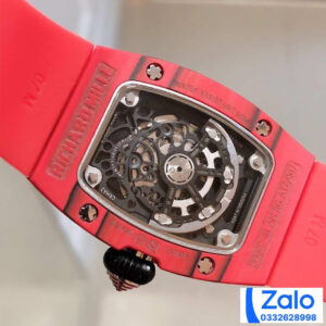 ĐỒNG HỒ NỮ RICHARD MILLE RM007-01 FAKE 11 VỎ ĐỎ DÂY CAO SU ĐỎ 36MM