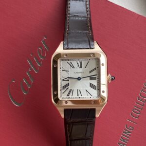 ĐỒNG HỒ NAM CARTIER SANTOS W2SA0017 FAKE CAO CẤP NHÀ MÁY F1 VÀNG HỒNG 34MM