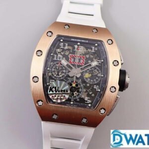 ĐỒNG HỒ NAM RICHARD MILLE RM011 REPLICA NHÀ MÁY KV VỎ VÀNG HỒNG 40MM