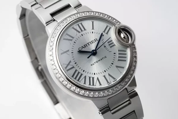 ĐỒNG HỒ NỮ CARTIER BALLON BLEU W4BB0028 SUPER FAKE NHÀ MÁY AF NIỀNG ĐÁ 33MM