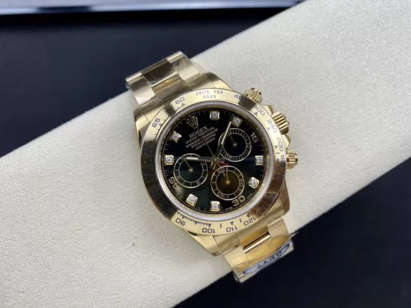 ĐỒNG HỒ NAM ROLEX DAYTONA LEAN FACTORY REPLICA 1:1 CỌC SỐ ĐÍNH ĐÁ 40MM