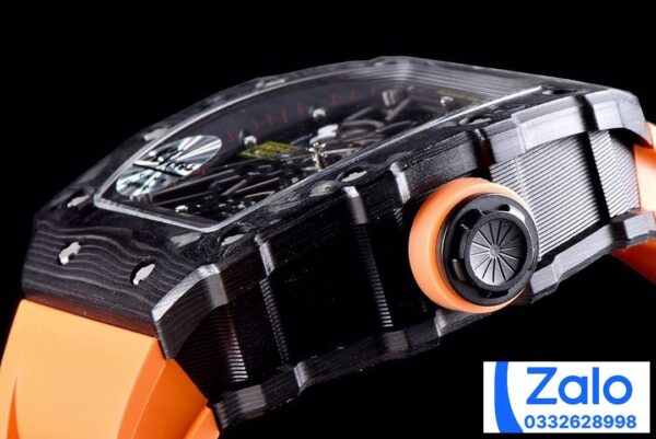ĐỒNG HỒ NAM RICHARD MILLE RM35-02 REPLICA NHÀ MÁY KV MÀU CAM 44MM