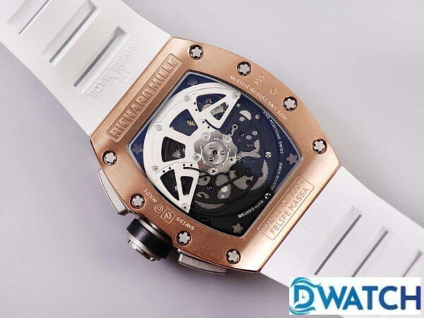 ĐỒNG HỒ NAM RICHARD MILLE RM011 REPLICA NHÀ MÁY KV VỎ VÀNG HỒNG 40MM