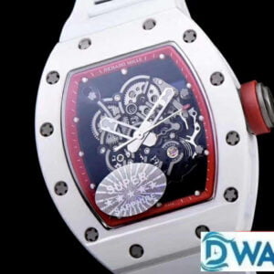 ĐỒNG HỒ NAM RICHARD MILLE RM055 FAKE 1:1 NHÀ MÁY KV ĐÂY ĐEO TRẮNG 45MM