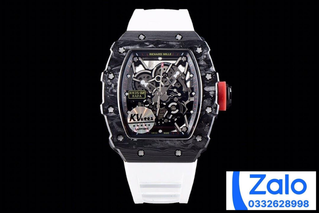 ĐỒNG HỒ NAM RICHARD MILLE RM35-02 REPLICA 11 NHÀ MÁY KV MÀU TRẮNG 44MM