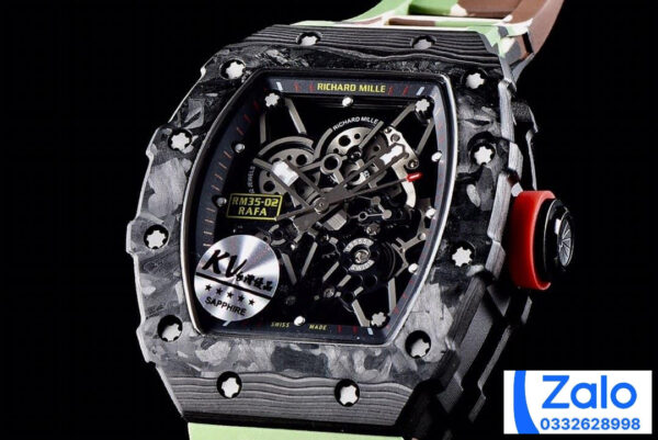 ĐỒNG HỒ NAM RICHARD MILLE RM35-02 REPLICA CAO CẤP NHÀ MÁY KV DÂY CAO SU 44MM