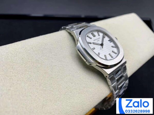 ĐỒNG HỒ NAM PATEK PHILIPPE NAUTILUS 5711 MẶT TRẮNG REPLICA 11 PPF FACTORY 40MM (7)