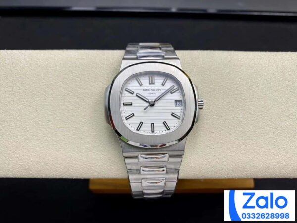 ĐỒNG HỒ NAM PATEK PHILIPPE NAUTILUS 5711 MẶT TRẮNG REPLICA 11 PPF FACTORY 40MM (9)