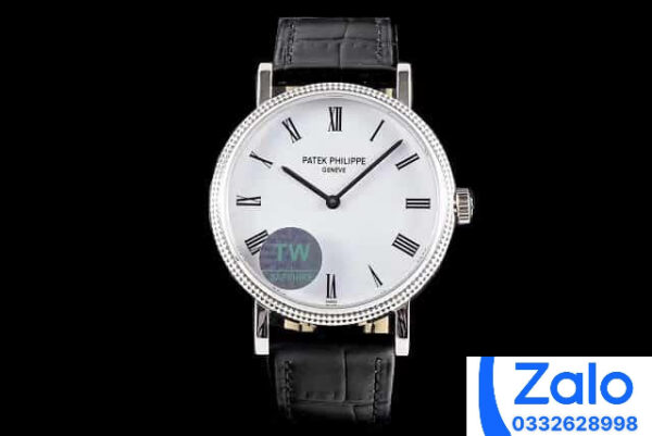 ĐỒNG HỒ NỮ PATEK PHILIPPE CALATRAVA 5120G REPLICA 11 SET 2 DÂY TW FACTORY 35MM (4)